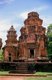 Prasat Sikhoraphum is a Khmer Hindu temple built in the 12th century by King Suryavarman II (r. 1113 - 1150).<br/><br/>

Prasat Sikhoraphum dates from the early 12th century and has been beautifully restored. It consists of five brick prangs on a square laterite platform surrounded by lily-filled ponds. The lintel and pillars of the central prang are beautifully carved with heavenly dancing girls, or apsara, and other scenes from Hindu mythology.